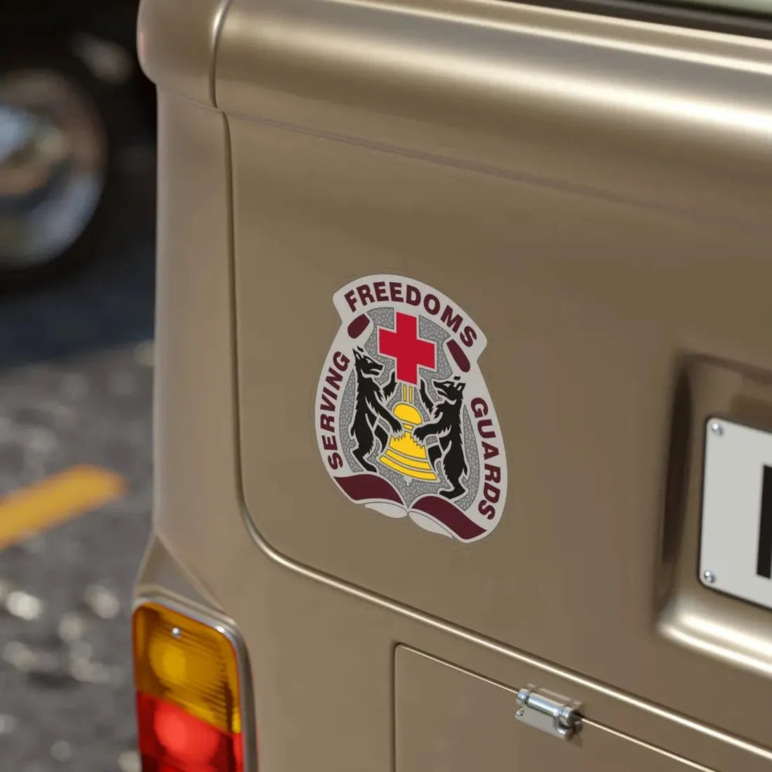 MEDDAC Berlin (U.S. Army) Transparent STICKER Die-Cut Vinyl Decal - The Sticker Space