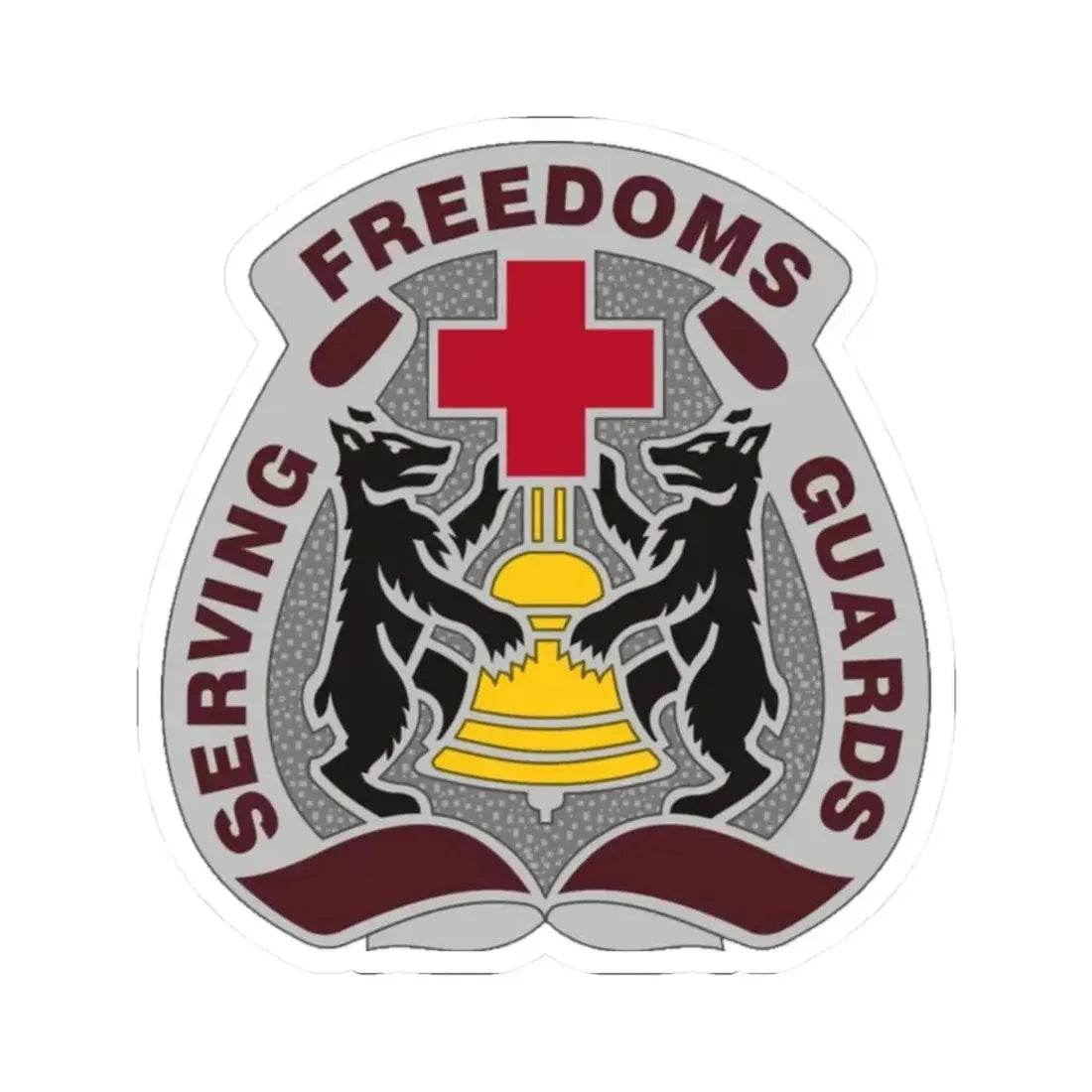 MEDDAC Berlin US (U.S. Army) STICKER Vinyl Kiss-Cut Decal 2 Inch White - The Sticker Space