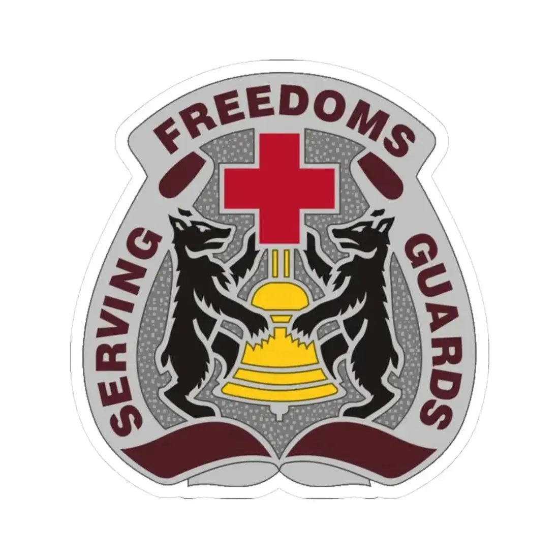 MEDDAC Berlin US (U.S. Army) STICKER Vinyl Kiss-Cut Decal 3 Inch White - The Sticker Space