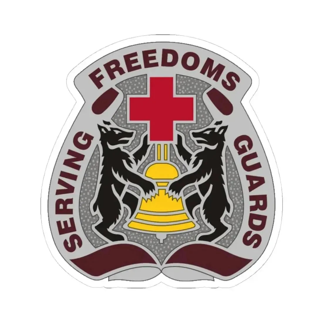 MEDDAC Berlin US (U.S. Army) STICKER Vinyl Kiss-Cut Decal 4 Inch White - The Sticker Space