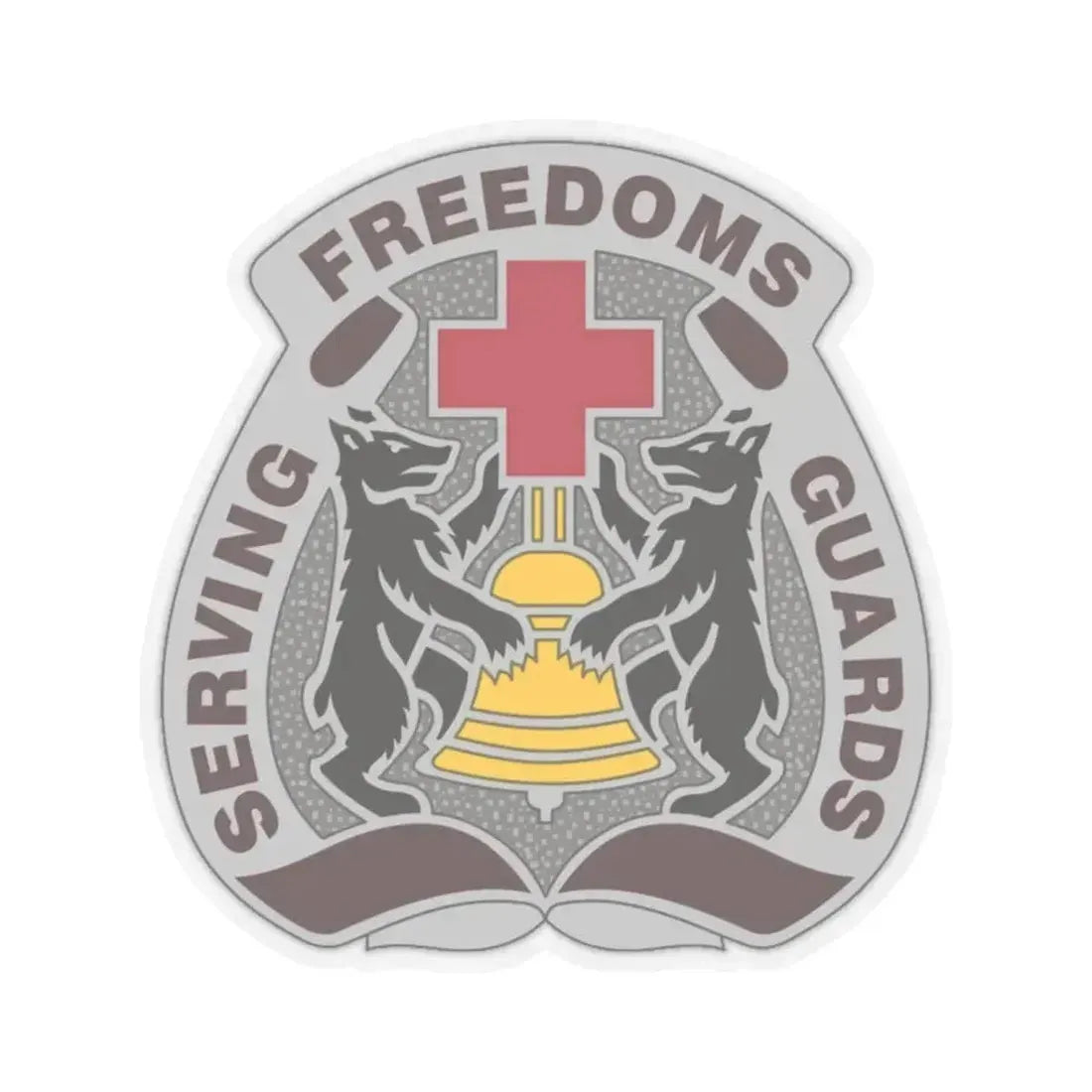 MEDDAC Berlin US (U.S. Army) STICKER Vinyl Kiss-Cut Decal 6 Inch Transparent - The Sticker Space