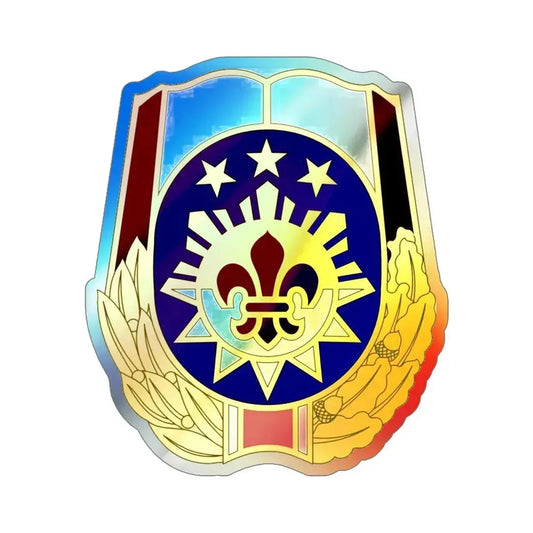 MEDDAC Fort Irwin (U.S. Army) Holographic STICKER Die-Cut Vinyl Decal 6 Inch Holographic - The Sticker Space
