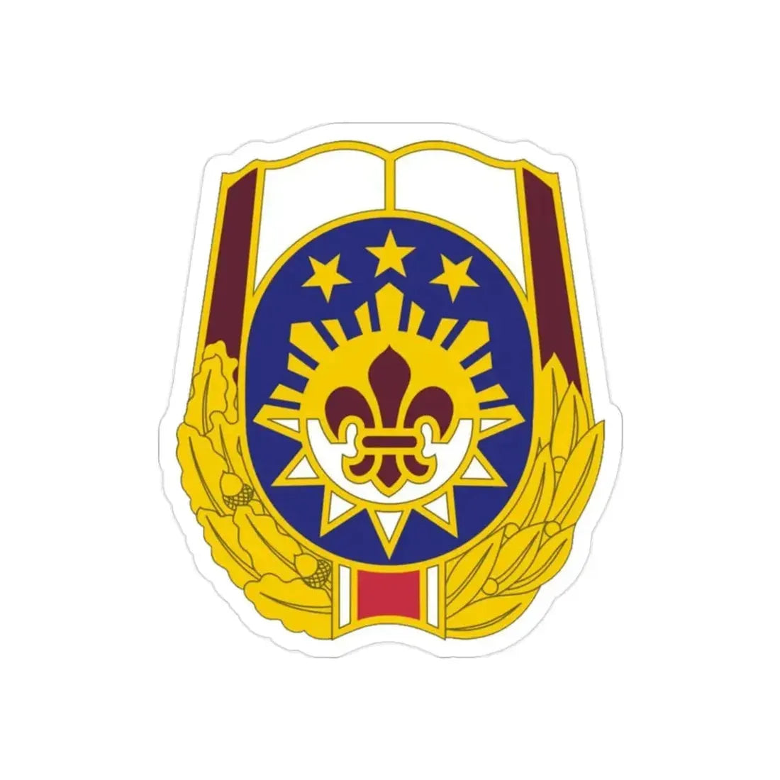 MEDDAC Fort Irwin US (U.S. Army) REVERSE PRINT Transparent Die-Cut STICKER 2 Inch Die-Cut Transparent - The Sticker Space