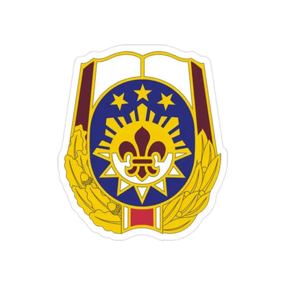 MEDDAC Fort Irwin US (U.S. Army) REVERSE PRINT Transparent Die-Cut STICKER 2 Inch Die-Cut Transparent - The Sticker Space