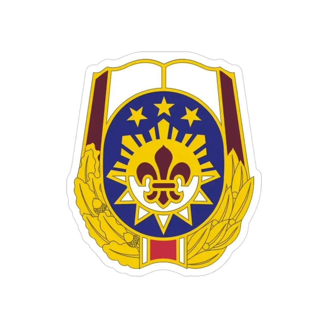 MEDDAC Fort Irwin US (U.S. Army) REVERSE PRINT Transparent Die-Cut STICKER 3 Inch Die-Cut Transparent - The Sticker Space