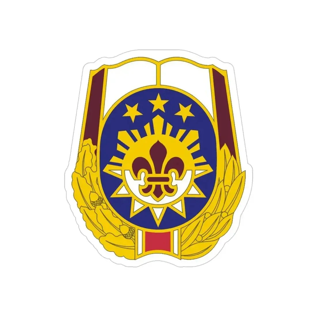 MEDDAC Fort Irwin US (U.S. Army) REVERSE PRINT Transparent Die-Cut STICKER 4 Inch Die-Cut Transparent - The Sticker Space