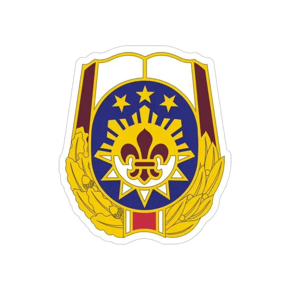 MEDDAC Fort Irwin US (U.S. Army) REVERSE PRINT Transparent Die-Cut STICKER 5 Inch Die-Cut Transparent - The Sticker Space