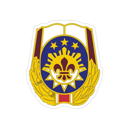 MEDDAC Fort Irwin US (U.S. Army) REVERSE PRINT Transparent Die-Cut STICKER 5 Inch Die-Cut Transparent - The Sticker Space