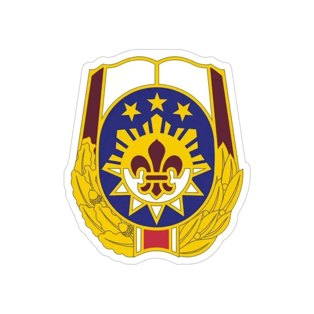 MEDDAC Fort Irwin US (U.S. Army) REVERSE PRINT Transparent Die-Cut STICKER 6 Inch Die-Cut Transparent - The Sticker Space