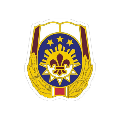 MEDDAC Fort Irwin US (U.S. Army) REVERSE PRINT Transparent Die-Cut STICKER 6 Inch Die-Cut Transparent - The Sticker Space