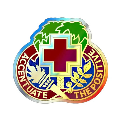 MEDDAC Fort Jackson (U.S. Army) Holographic STICKER Die-Cut Vinyl Decal 3 Inch Holographic - The Sticker Space