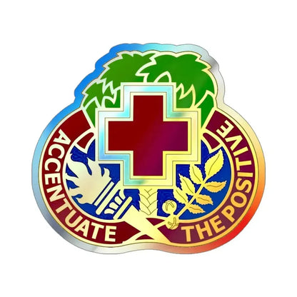 MEDDAC Fort Jackson (U.S. Army) Holographic STICKER Die-Cut Vinyl Decal 4 Inch Holographic - The Sticker Space