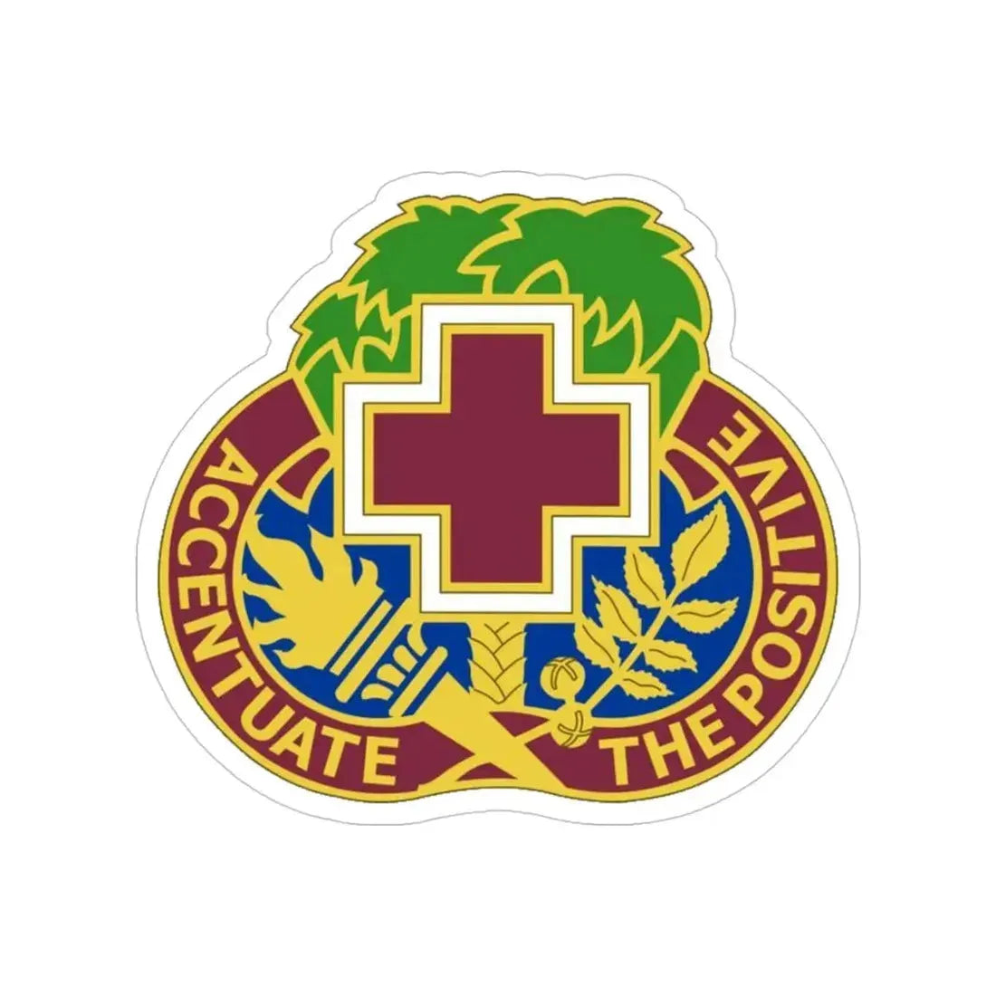 MEDDAC Fort Jackson (U.S. Army) Transparent STICKER Die-Cut Vinyl Decal 4 Inch - The Sticker Space