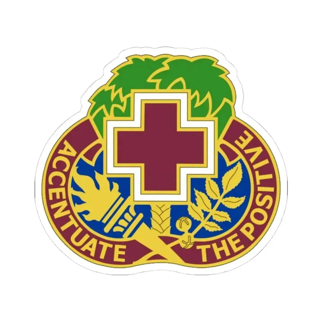 MEDDAC Fort Jackson US (U.S. Army) STICKER Vinyl Kiss-Cut Decal 4 Inch White - The Sticker Space