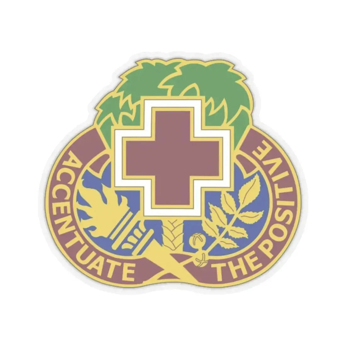 MEDDAC Fort Jackson US (U.S. Army) STICKER Vinyl Kiss-Cut Decal 6 Inch Transparent - The Sticker Space