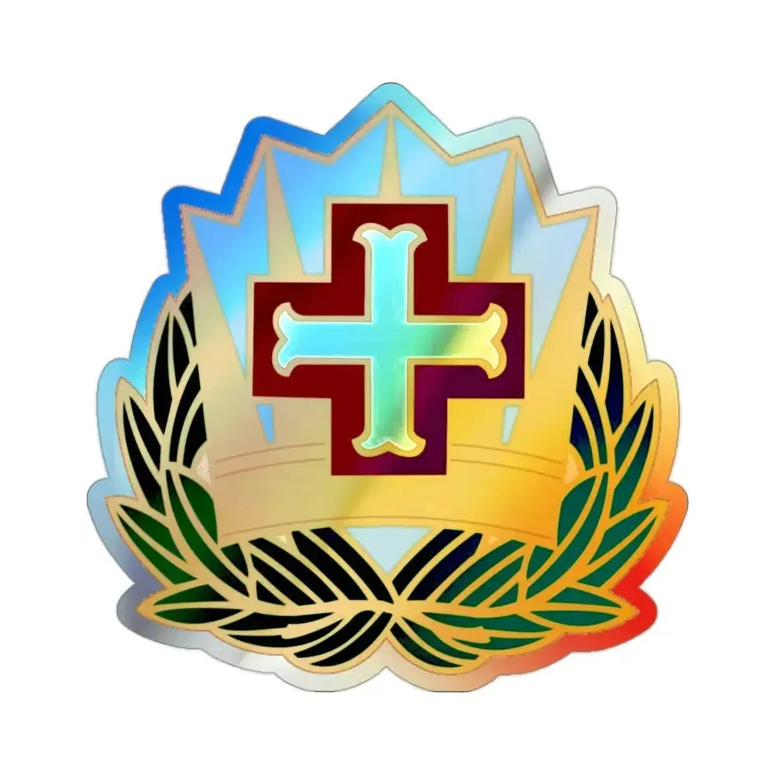 MEDDAC Fort McArthur (U.S. Army) Holographic STICKER Die-Cut Vinyl Decal 2 Inch Holographic - The Sticker Space