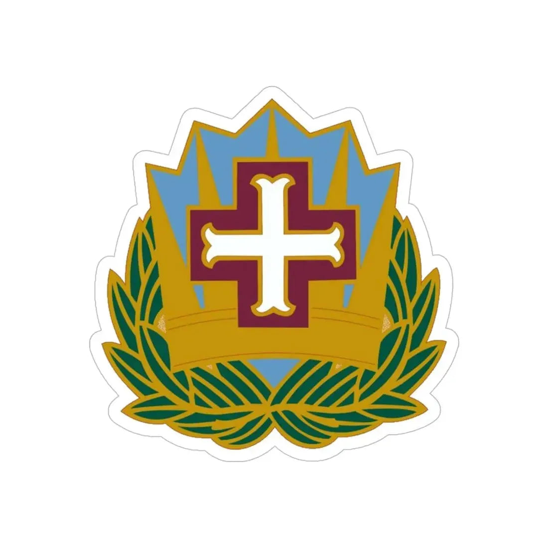 MEDDAC Fort McArthur US (U.S. Army) REVERSE PRINT Transparent Die-Cut STICKER - The Sticker Space