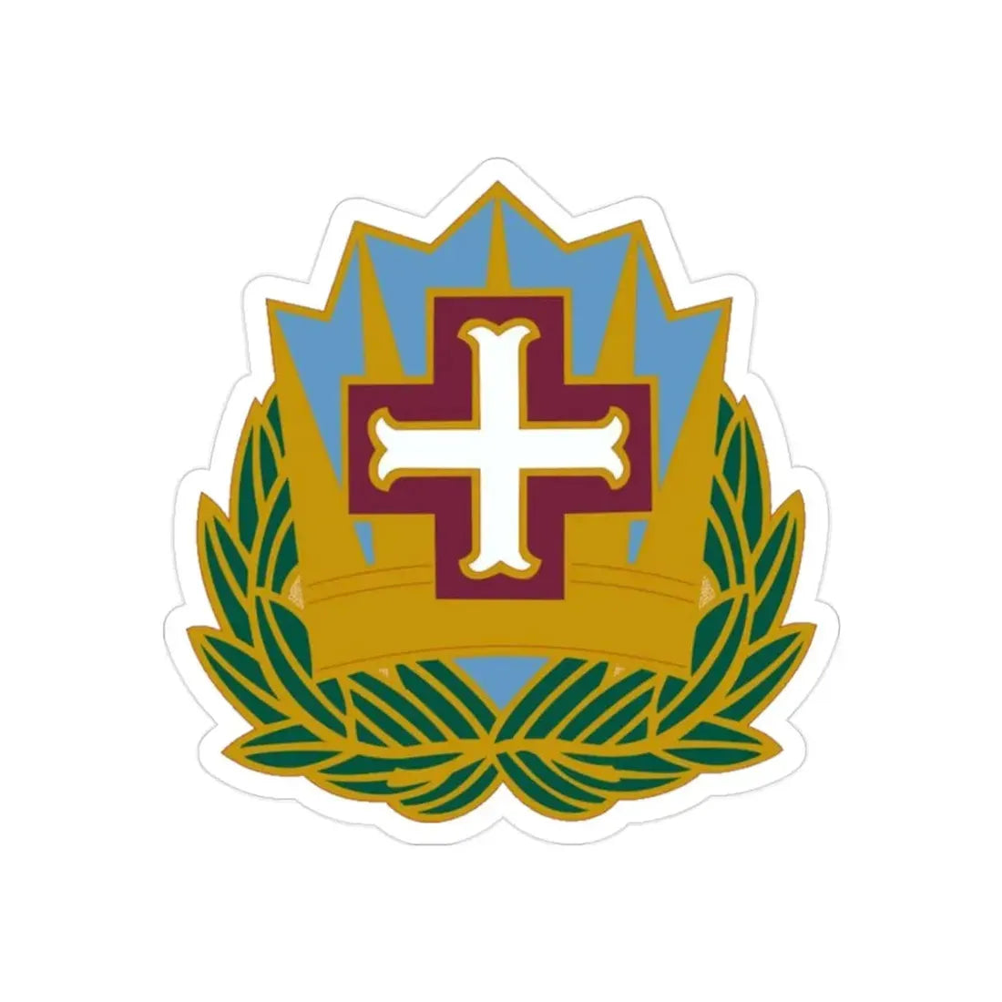 MEDDAC Fort McArthur US (U.S. Army) REVERSE PRINT Transparent Die-Cut STICKER - The Sticker Space