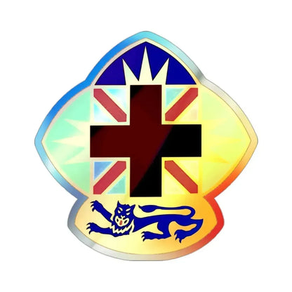 MEDDAC Fort McClellan (U.S. Army) Holographic STICKER Die-Cut Vinyl Decal 2 Inch Holographic - The Sticker Space
