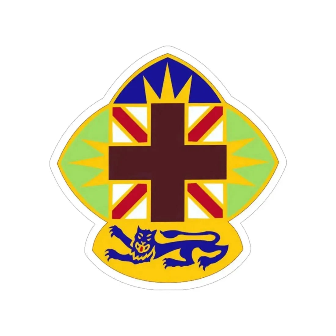 MEDDAC Fort McClellan (U.S. Army) Transparent STICKER Die-Cut Vinyl Decal 5 Inch - The Sticker Space