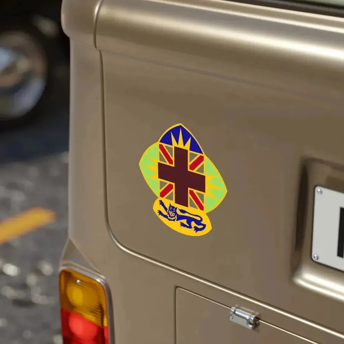 MEDDAC Fort McClellan (U.S. Army) Transparent STICKER Die-Cut Vinyl Decal - The Sticker Space