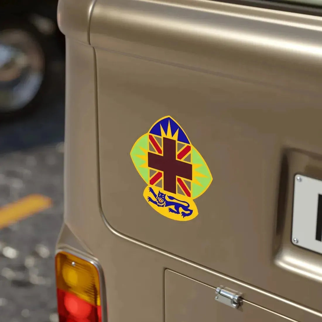 MEDDAC Fort McClellan (U.S. Army) Transparent STICKER Die-Cut Vinyl Decal - The Sticker Space