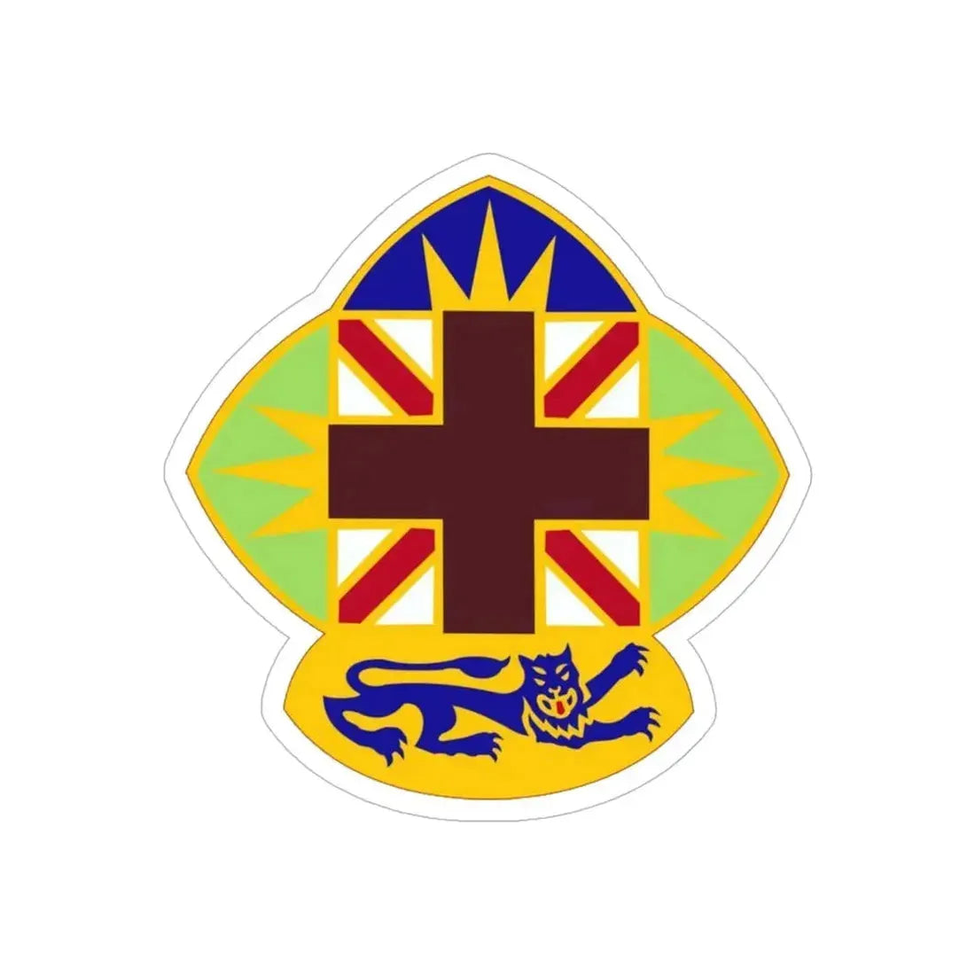 MEDDAC Fort McClellan US (U.S. Army) REVERSE PRINT Transparent Die-Cut STICKER 6 Inch Die-Cut Transparent - The Sticker Space