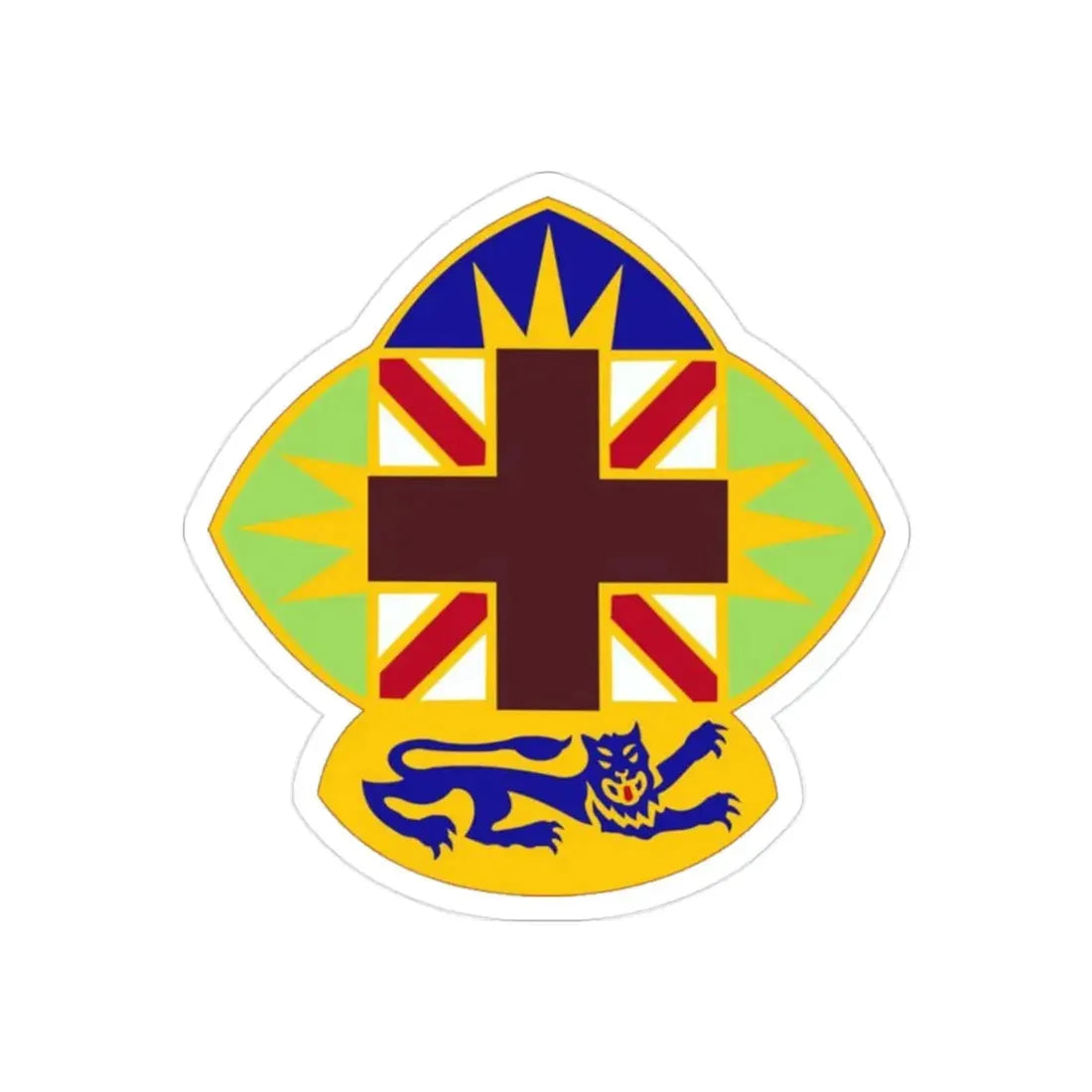 MEDDAC Fort McClellan US (U.S. Army) REVERSE PRINT Transparent Die-Cut STICKER - The Sticker Space