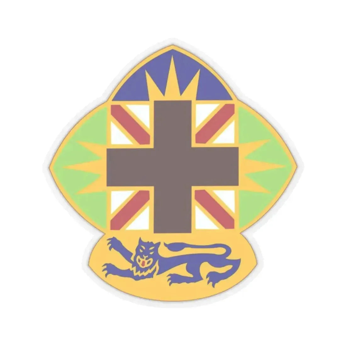 MEDDAC Fort McClellan US (U.S. Army) STICKER Vinyl Kiss-Cut Decal 6 Inch Transparent - The Sticker Space