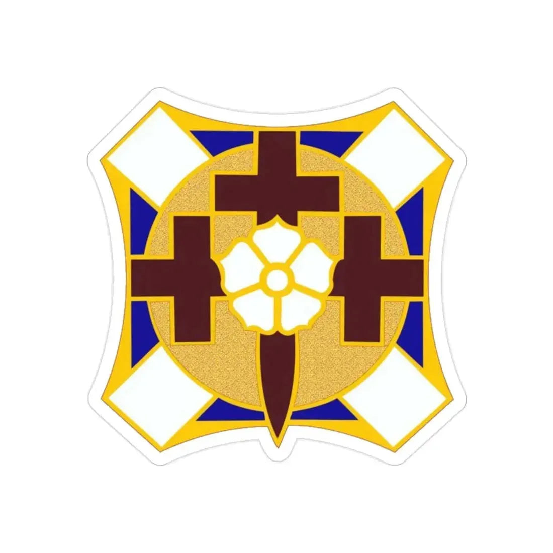 MEDDAC Fort McPherson US (U.S. Army) REVERSE PRINT Transparent Die-Cut STICKER 2 Inch Die-Cut Transparent - The Sticker Space