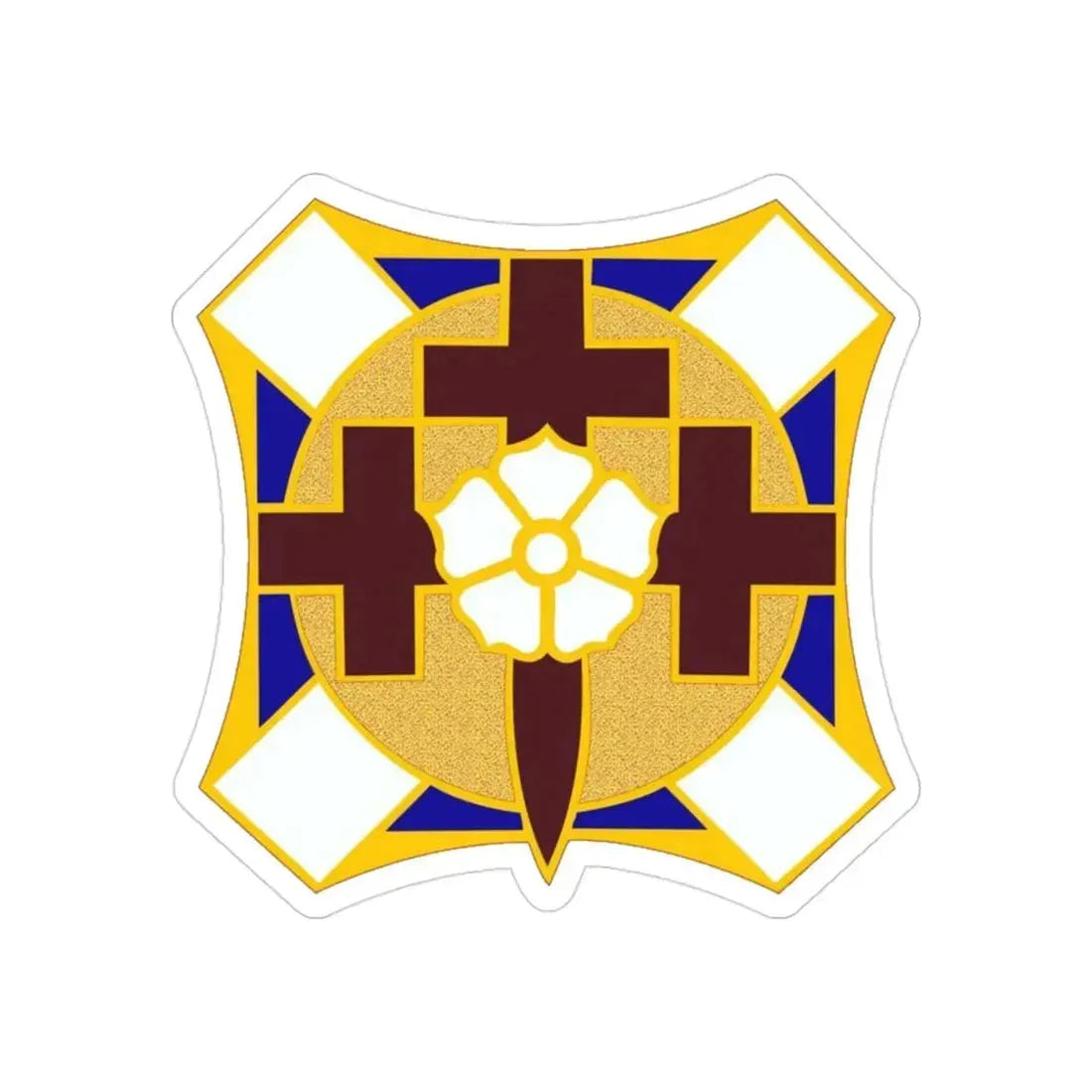 MEDDAC Fort McPherson US (U.S. Army) REVERSE PRINT Transparent Die-Cut STICKER 3 Inch Die-Cut Transparent - The Sticker Space