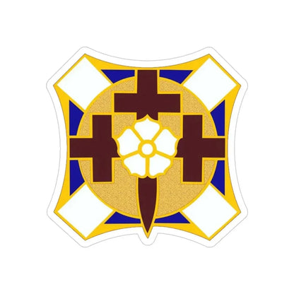 MEDDAC Fort McPherson US (U.S. Army) REVERSE PRINT Transparent Die-Cut STICKER 4 Inch Die-Cut Transparent - The Sticker Space