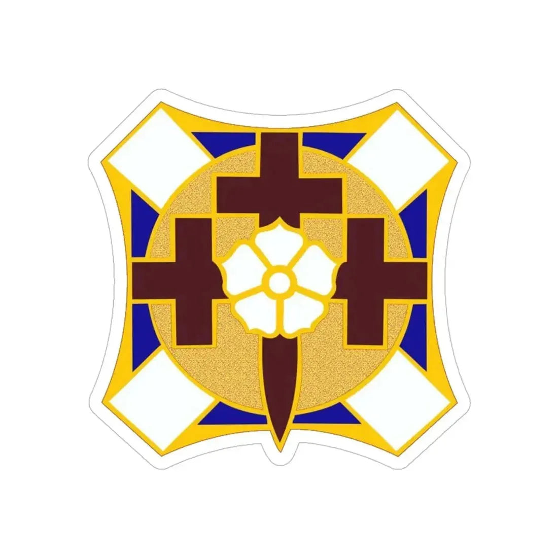 MEDDAC Fort McPherson US (U.S. Army) REVERSE PRINT Transparent Die-Cut STICKER 5 Inch Die-Cut Transparent - The Sticker Space