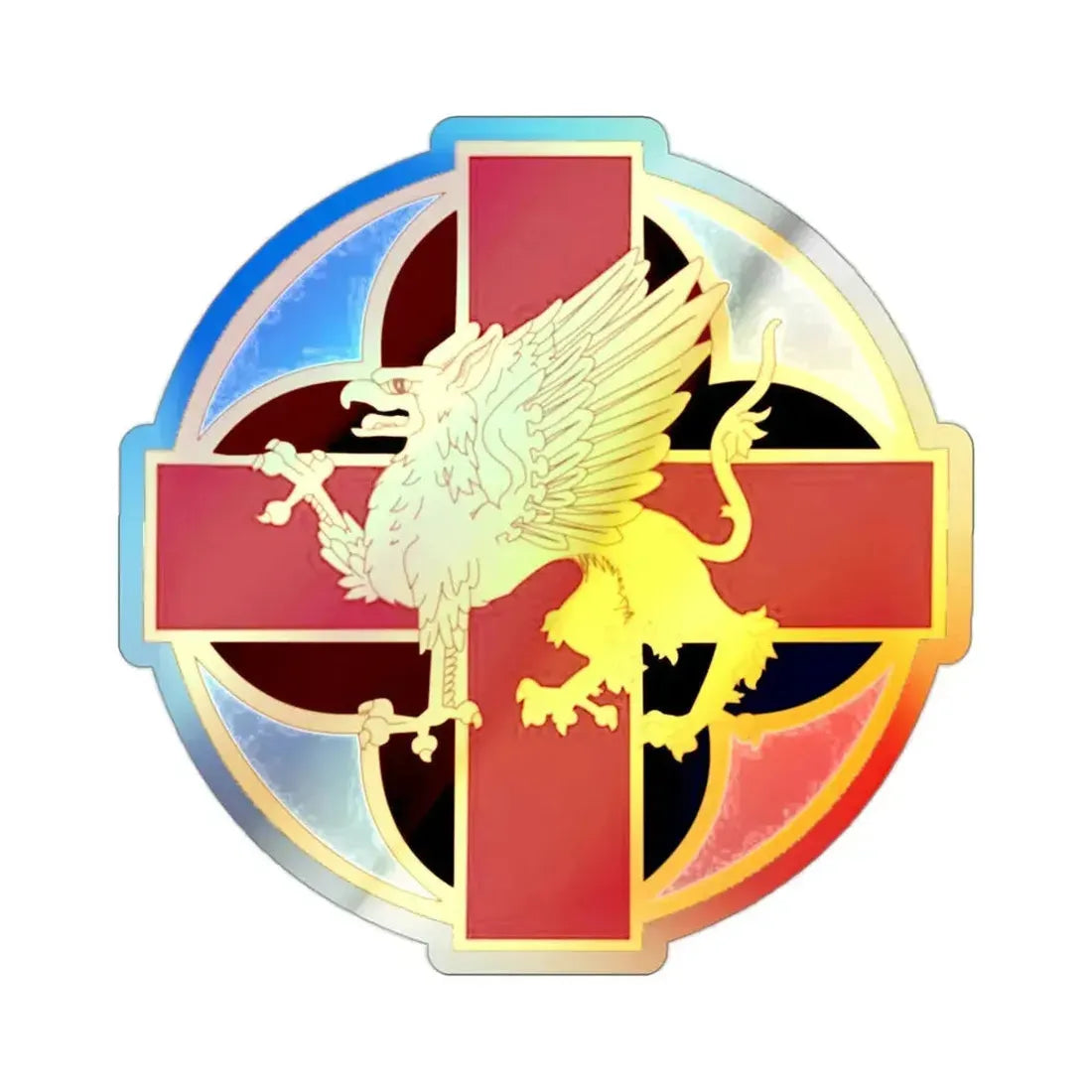 MEDDAC Fort Ord (U.S. Army) Holographic STICKER Die-Cut Vinyl Decal 2 Inch Holographic - The Sticker Space