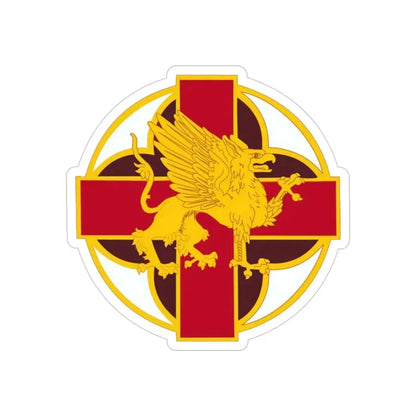 MEDDAC Fort Ord US (U.S. Army) REVERSE PRINT Transparent Die-Cut STICKER 4 Inch Die-Cut Transparent - The Sticker Space