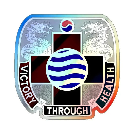 MEDDAC Korea (U.S. Army) Holographic STICKER Die-Cut Vinyl Decal 6 Inch Holographic - The Sticker Space
