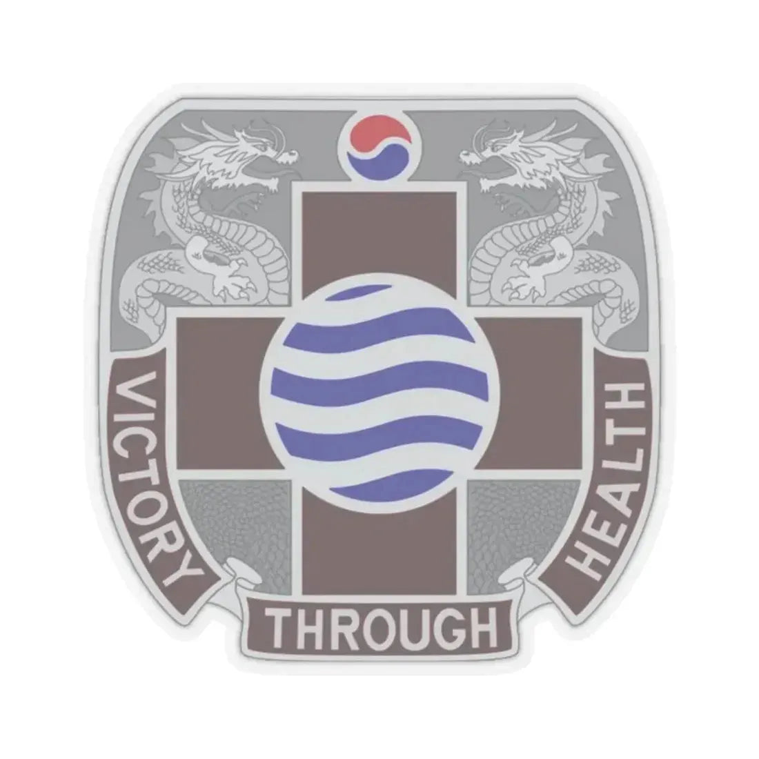 MEDDAC Korea US (U.S. Army) STICKER Vinyl Kiss-Cut Decal 2 Inch Transparent - The Sticker Space