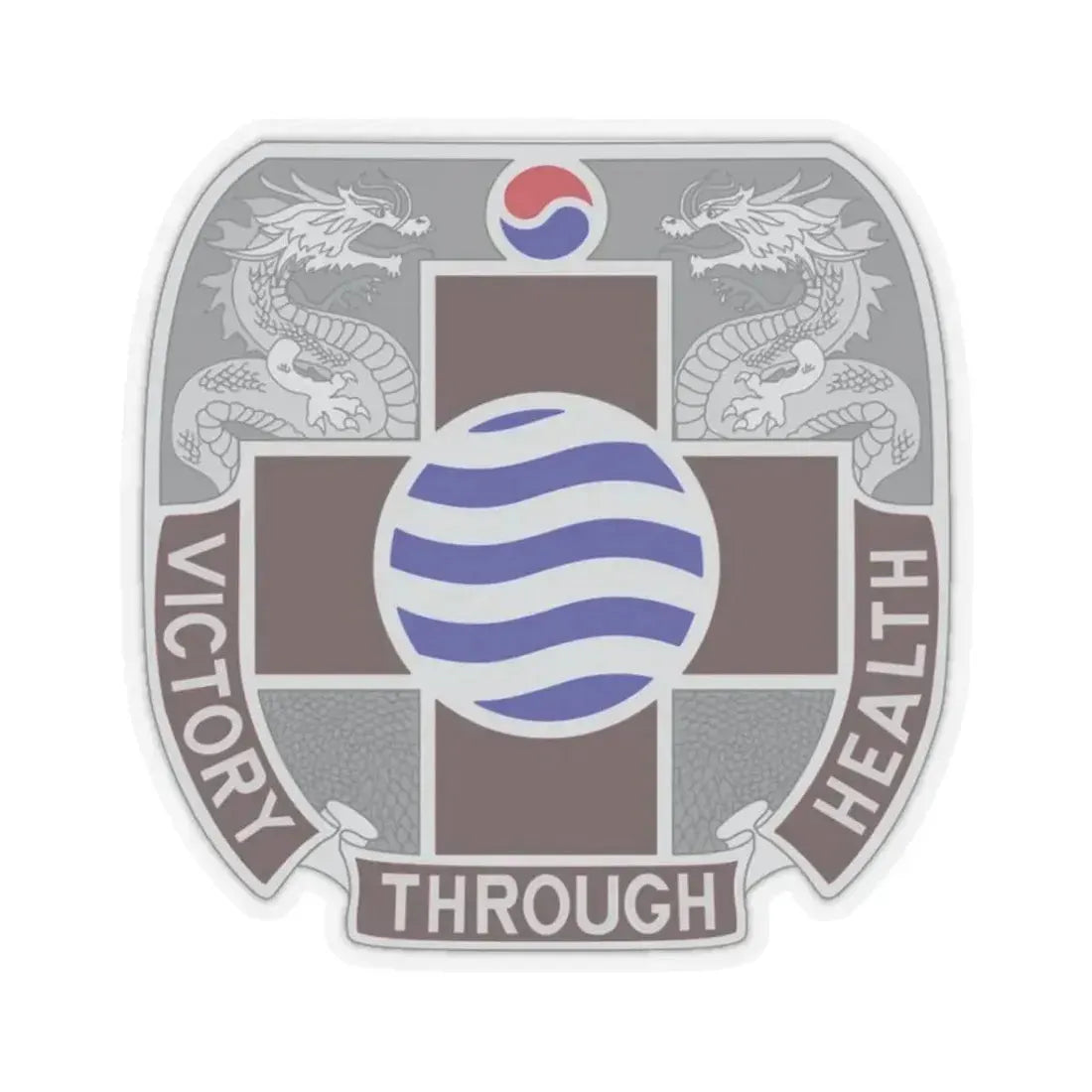 MEDDAC Korea US (U.S. Army) STICKER Vinyl Kiss-Cut Decal 3 Inch Transparent - The Sticker Space