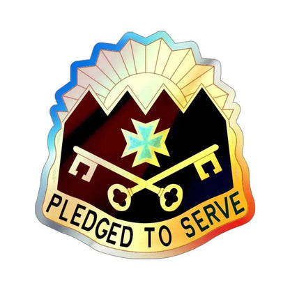 MEDDAC Sierra Depot (U.S. Army) Holographic STICKER Die-Cut Vinyl Decal 5 Inch Holographic - The Sticker Space