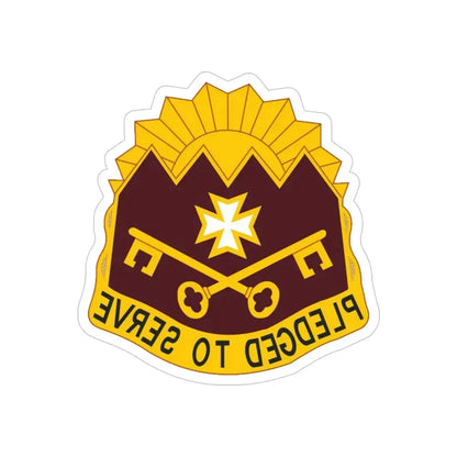 MEDDAC Sierra Depot US (U.S. Army) REVERSE PRINT Transparent Die-Cut STICKER - The Sticker Space