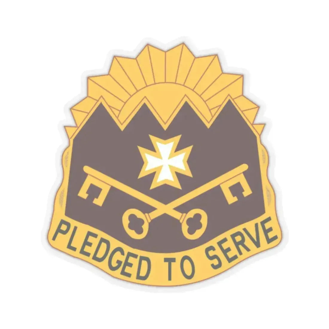 MEDDAC Sierra Depot US (U.S. Army) STICKER Vinyl Kiss-Cut Decal 2 Inch Transparent - The Sticker Space