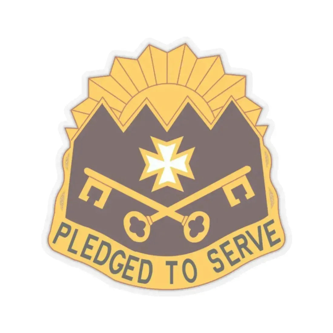 MEDDAC Sierra Depot US (U.S. Army) STICKER Vinyl Kiss-Cut Decal 3 Inch Transparent - The Sticker Space