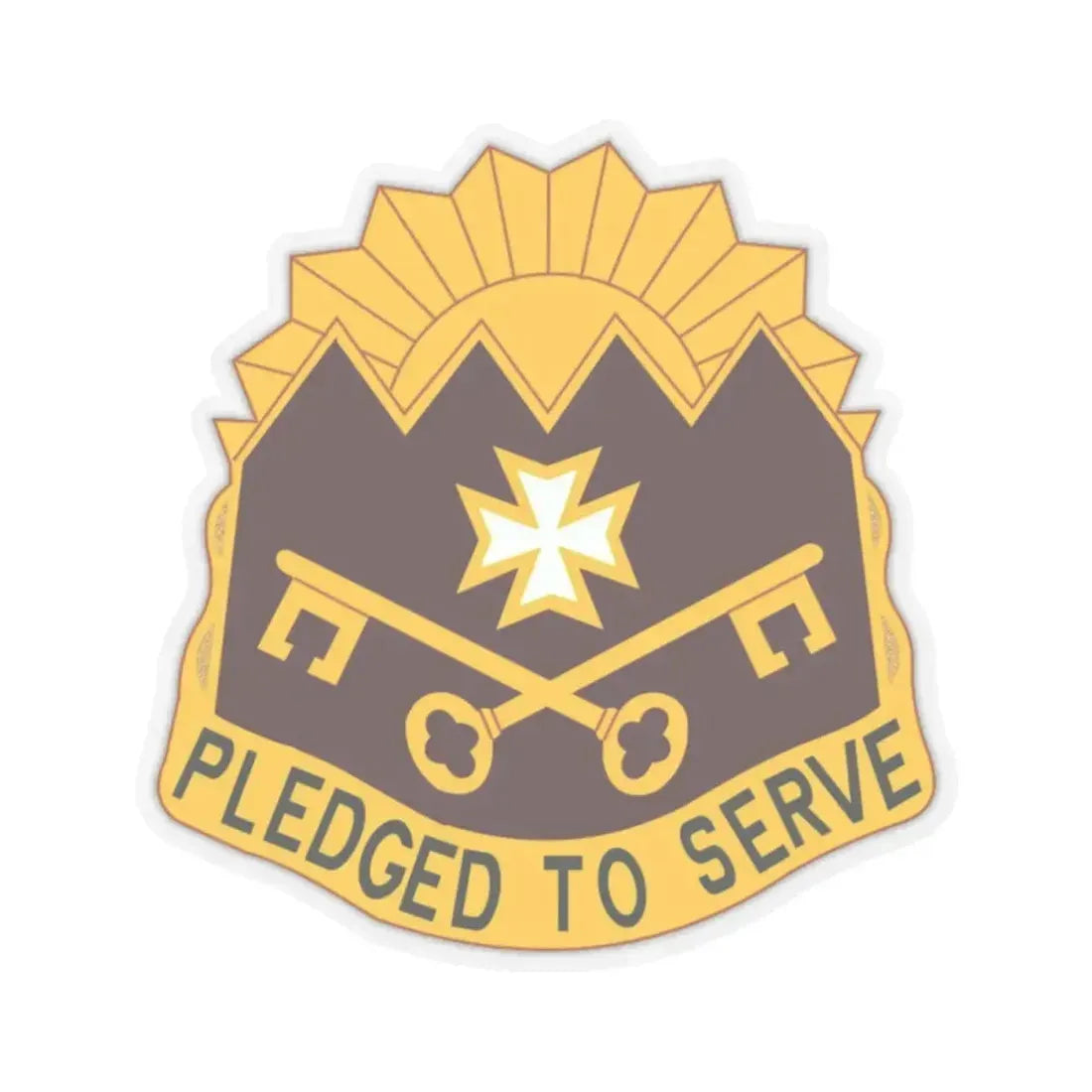 MEDDAC Sierra Depot US (U.S. Army) STICKER Vinyl Kiss-Cut Decal 4 Inch Transparent - The Sticker Space