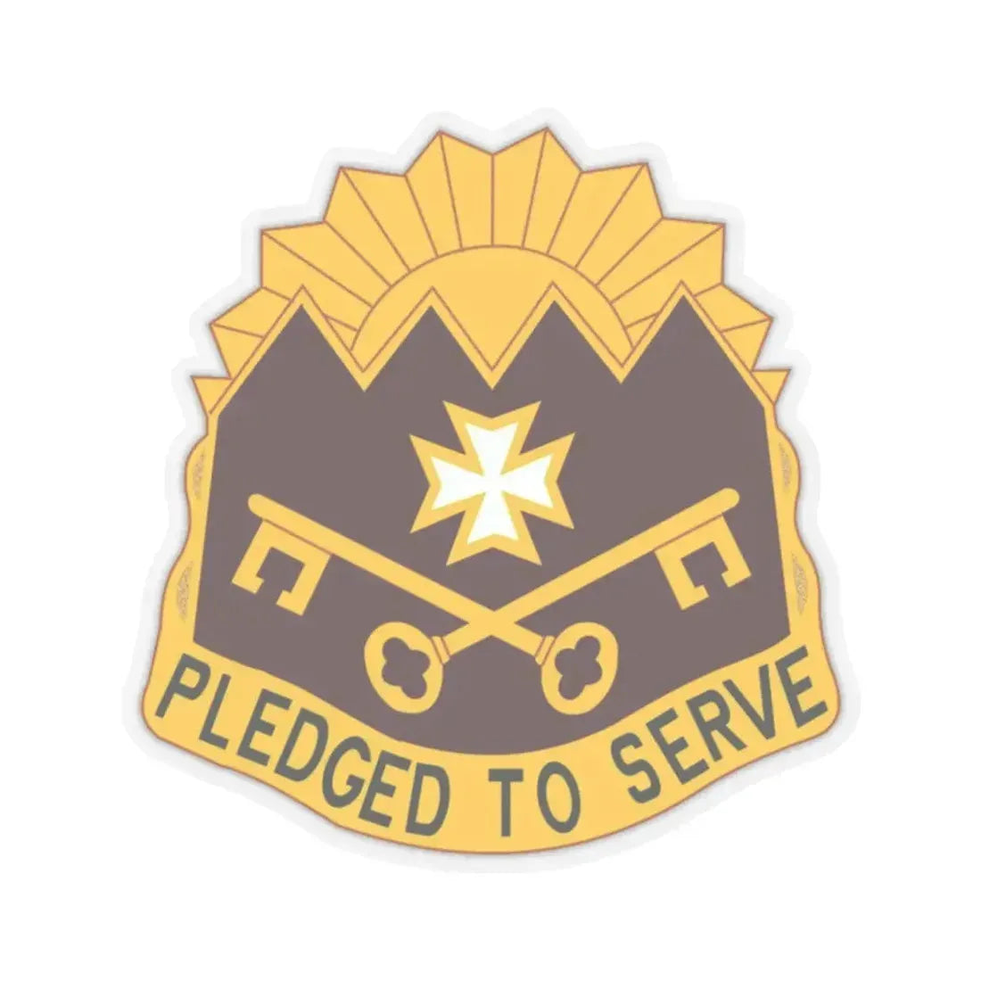 MEDDAC Sierra Depot US (U.S. Army) STICKER Vinyl Kiss-Cut Decal 6 Inch Transparent - The Sticker Space