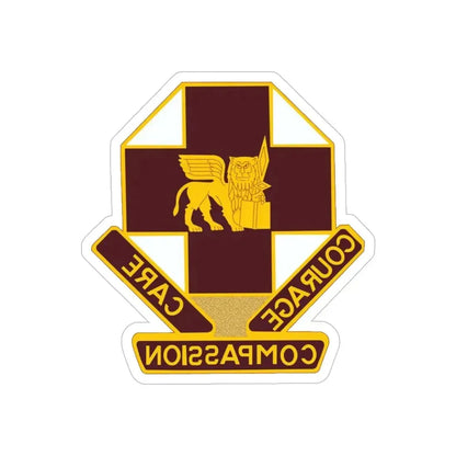 MEDDAC Vicenza US (U.S. Army) REVERSE PRINT Transparent Die-Cut STICKER 6 Inch Die-Cut Transparent - The Sticker Space