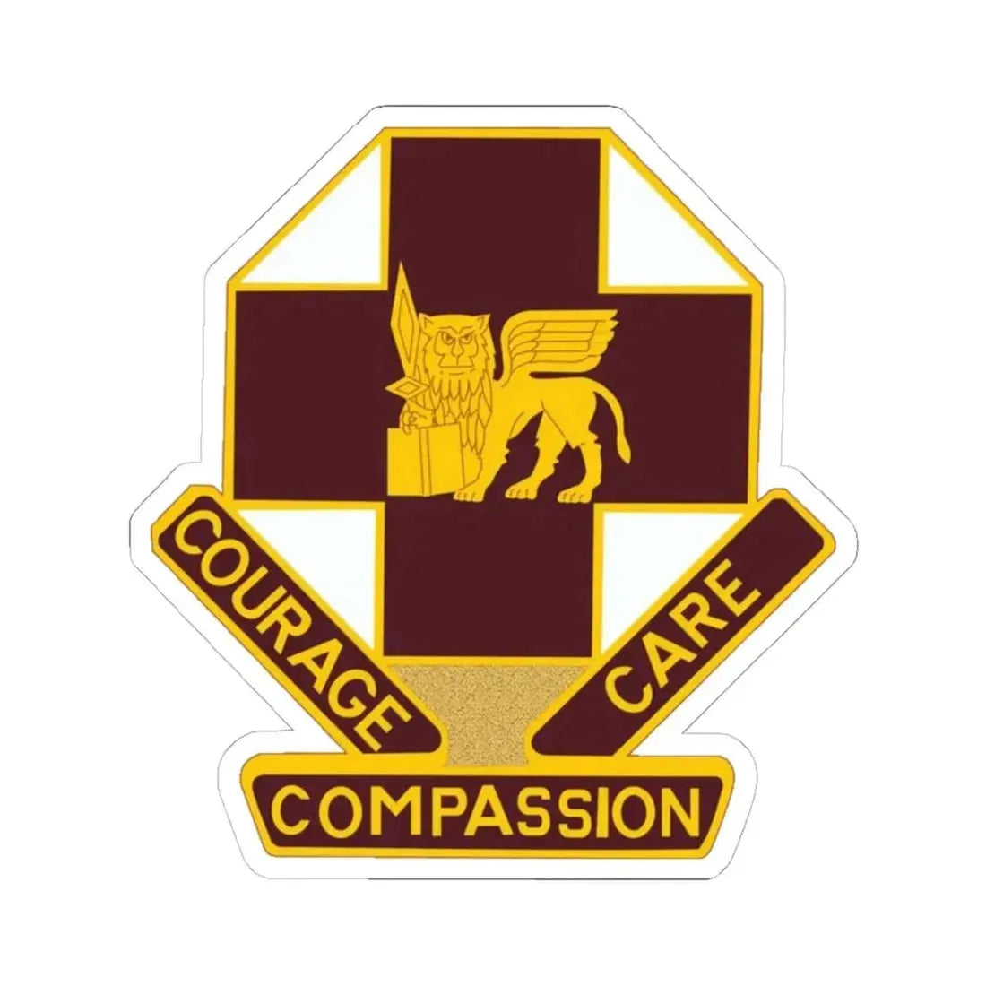 MEDDAC Vicenza US (U.S. Army) STICKER Vinyl Kiss-Cut Decal 6 Inch White - The Sticker Space