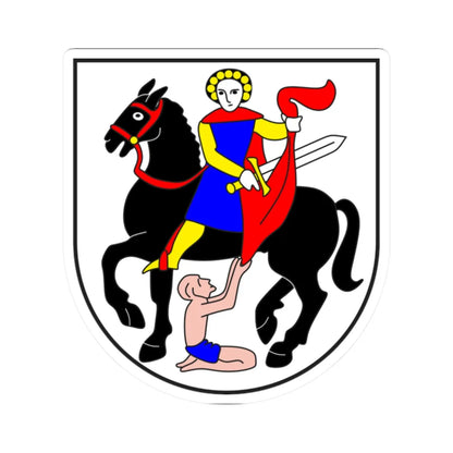 Medel Lucmagn wappen (Switzerland) (Coat of Arms) STICKER Vinyl Kiss-Cut Decal 2 Inch White - The Sticker Space