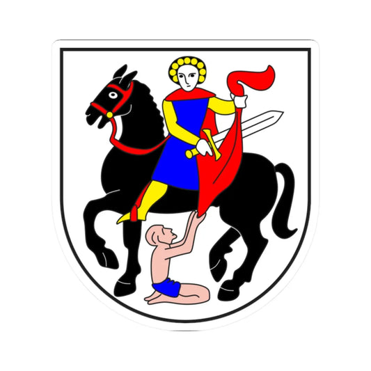 Medel Lucmagn wappen (Switzerland) (Coat of Arms) STICKER Vinyl Kiss-Cut Decal 2 Inch White - The Sticker Space