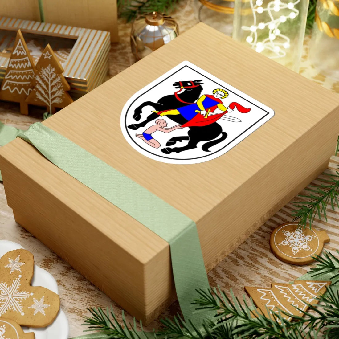 Medel Lucmagn wappen (Switzerland) (Coat of Arms) STICKER Vinyl Kiss-Cut Decal - The Sticker Space