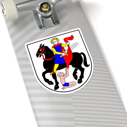 Medel Lucmagn wappen (Switzerland) (Coat of Arms) STICKER Vinyl Kiss-Cut Decal - The Sticker Space